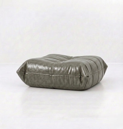 Button Ottoman Oil Wax Leather - Buttonseats