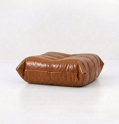 Button Ottoman Oil Wax Leather - Buttonseats