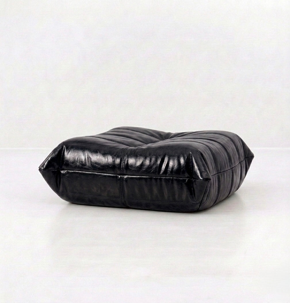 Button Ottoman Oil Wax Leather - Buttonseats