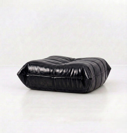 Button Ottoman Oil Wax Leather - Buttonseats