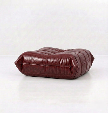 Button Ottoman Oil Wax Leather - Buttonseats